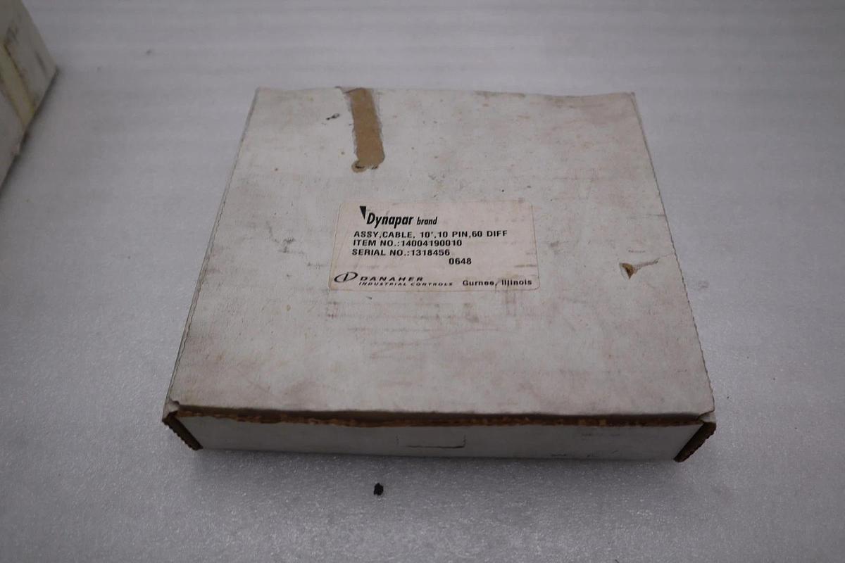 Used DYNAPAR 14004190010 10' 10 PIN CABLE NEW IN BOX STOCK GF-711A