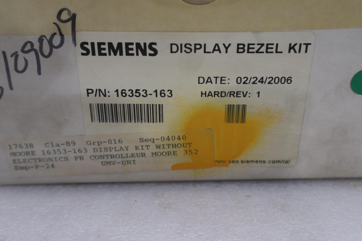 Siemens Moore Display Bezel Kit 16353-163 - NEW IN BOX - STOCK GF874