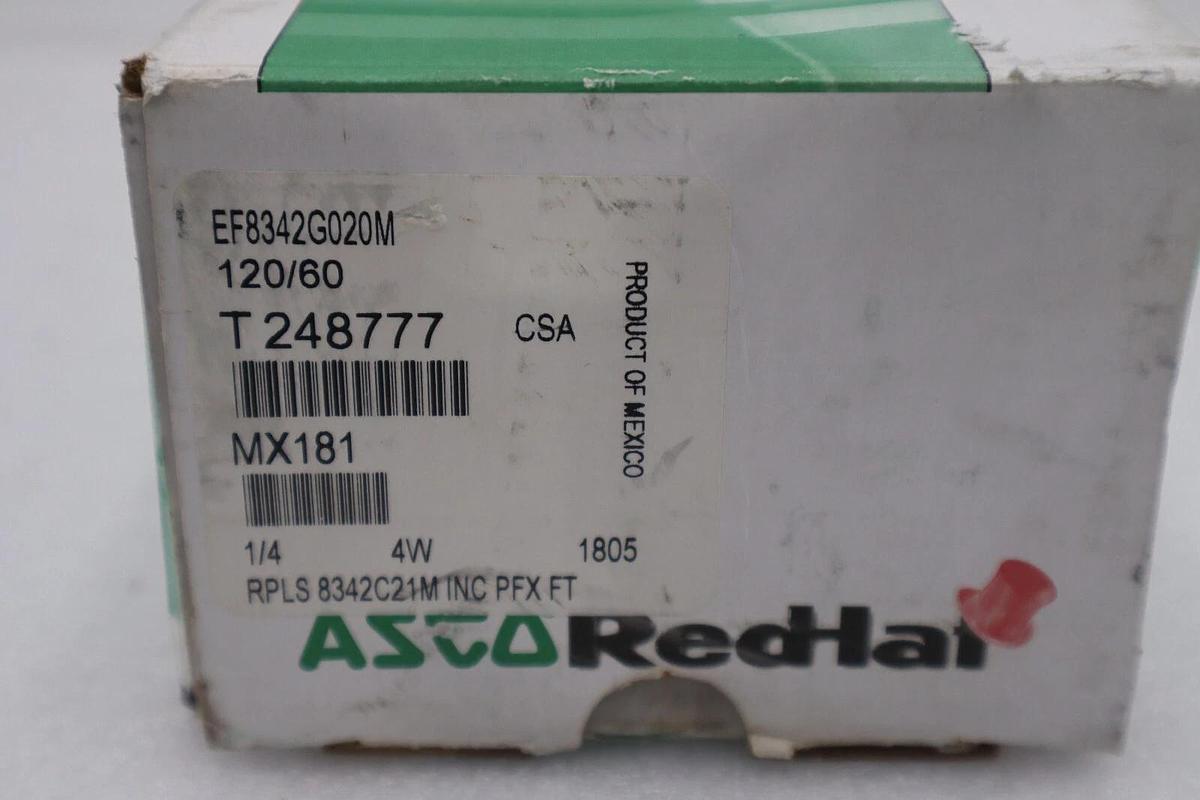 Used NEW ASCO EF8342G020M-120/60 / EF8342G020M12060 1/4 4W STOCK G540