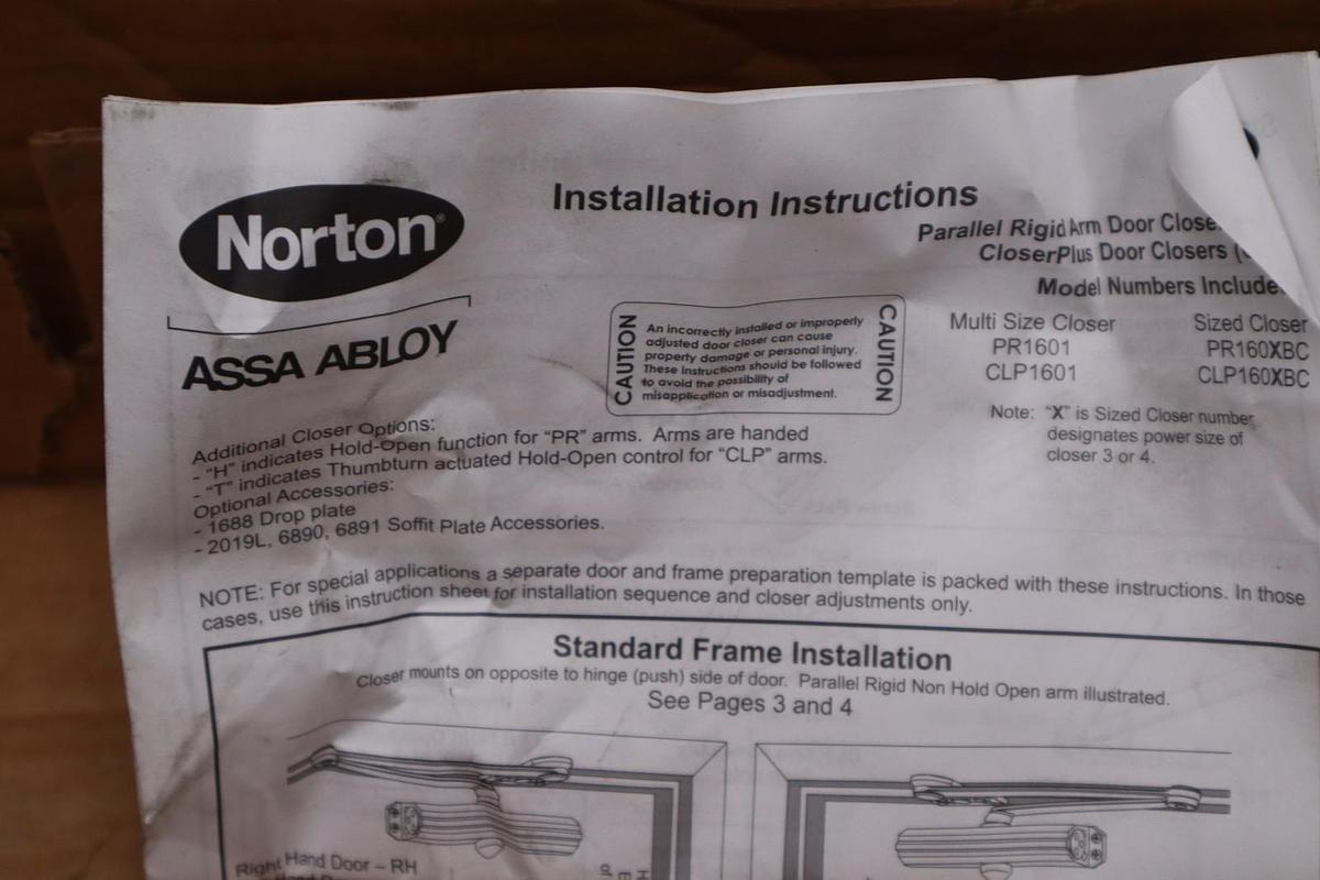 Used Norton CLP1601 x 689 Heavy Duty Grade 1 Door Closer – 2TKU8 STK CC166