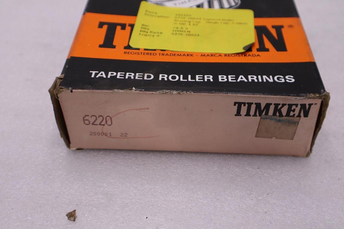 NEW Timken 6220 Deep Groove Bearing STOCK 1562CC
