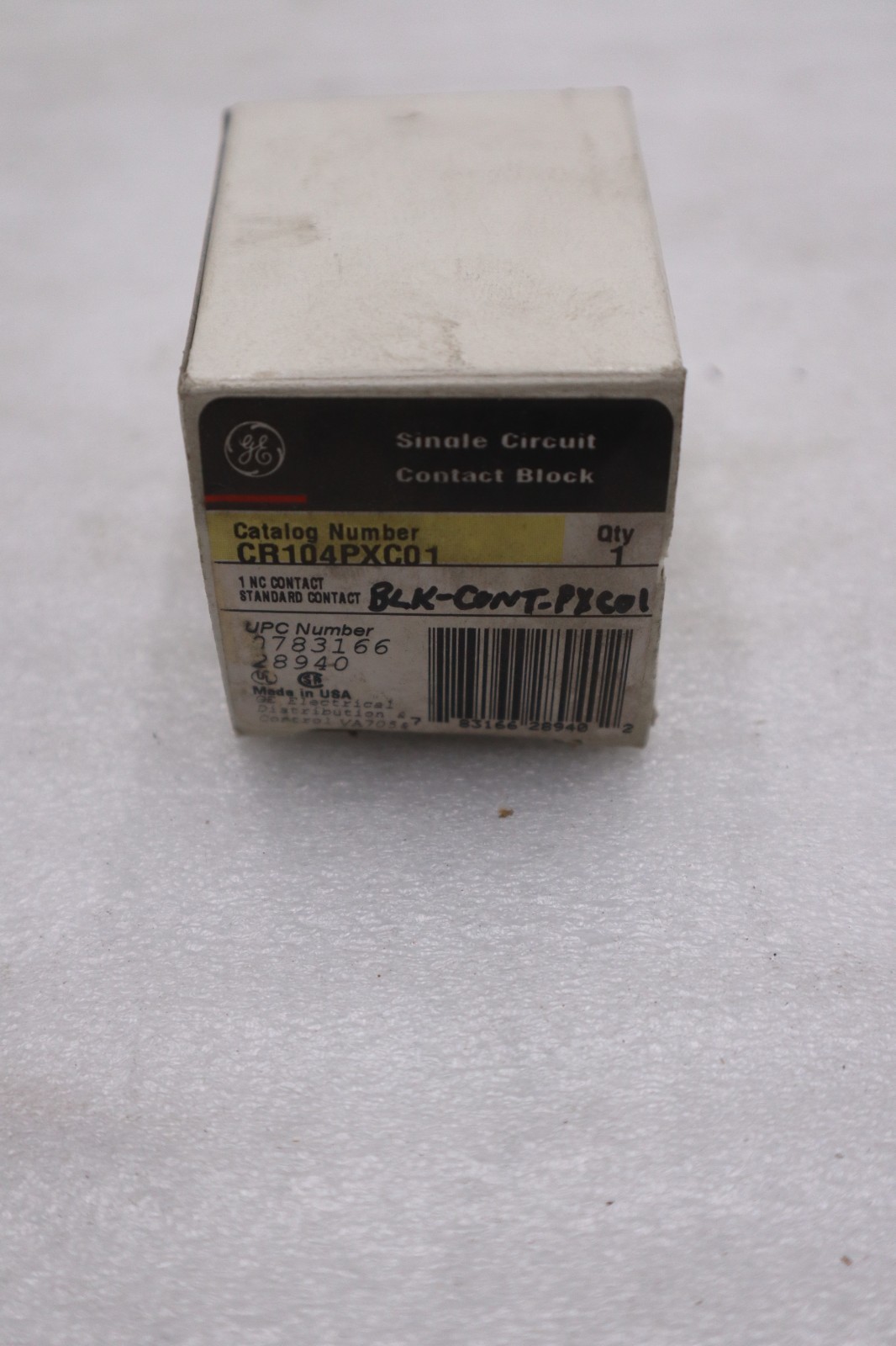 GE General Electric CR104PXC01 Contact Block NEW IN BOX STOCK GF-316A