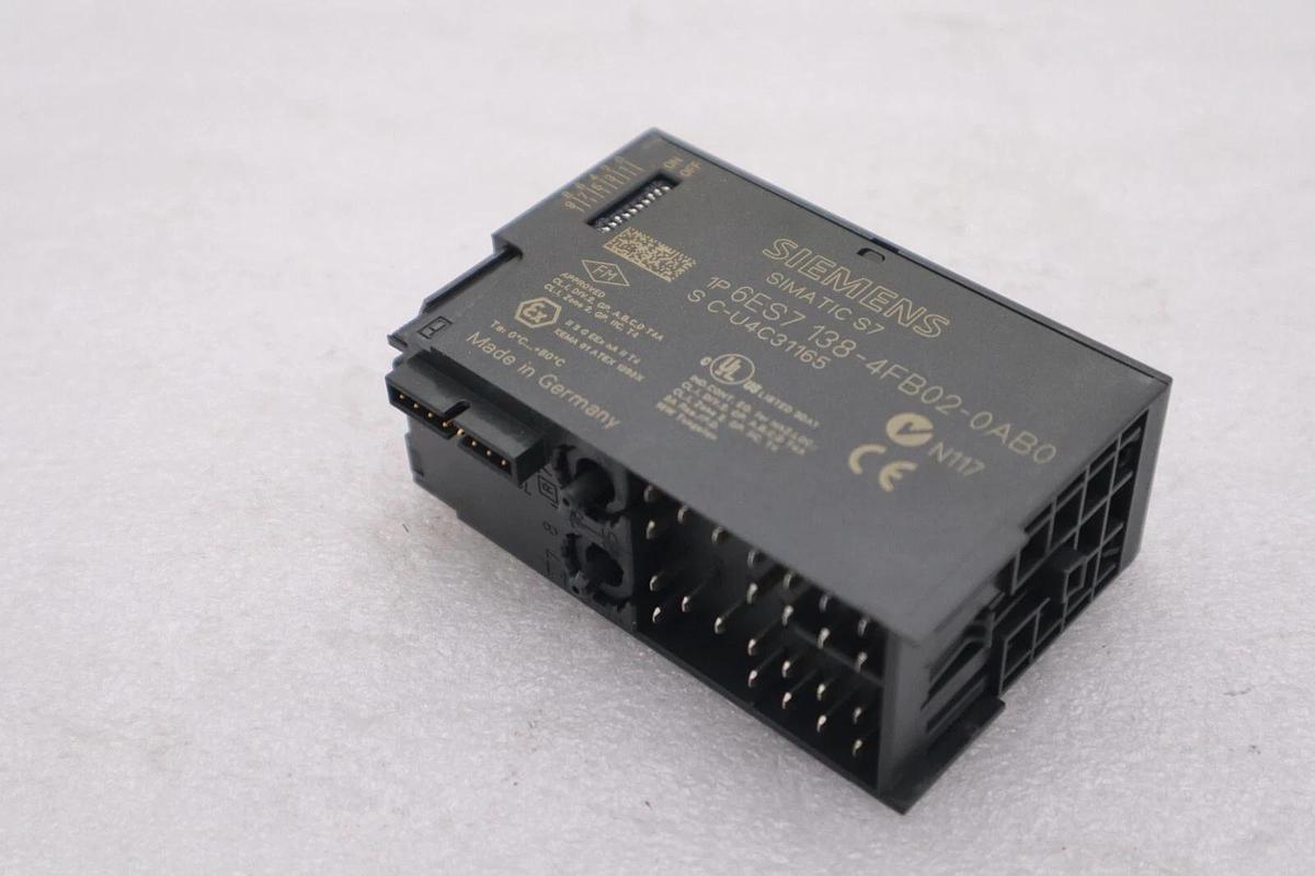 Used SIEMENS 6ES7 138-4FB02-0AB0 SIMATIC S7 ELECTRONIC CONTROL MODULE STOCK L-278-C