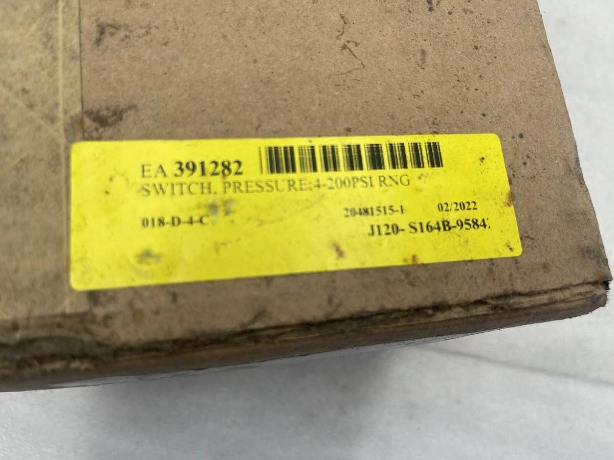 Used UE J120-S164B Pressure Switch 4 To 200 PSI 15A 480VAC STOCK 3865