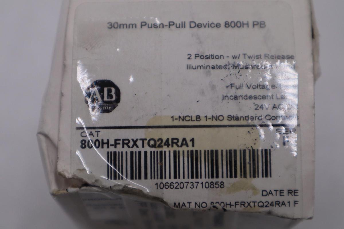 Allen-Bradley 800H-FRXTQ24RA1 Emergency Stop Pushbutton Switch STOCK H864A