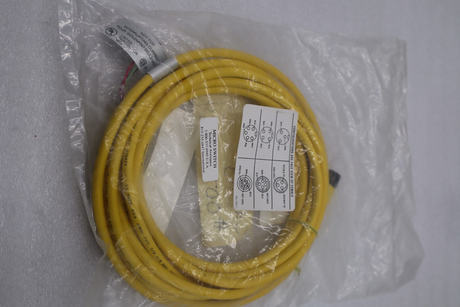 BRAD NEW HARRISON 703000D02F120 SINGLE END MICRO CHANGE CORDSET NEW STOCK G947A