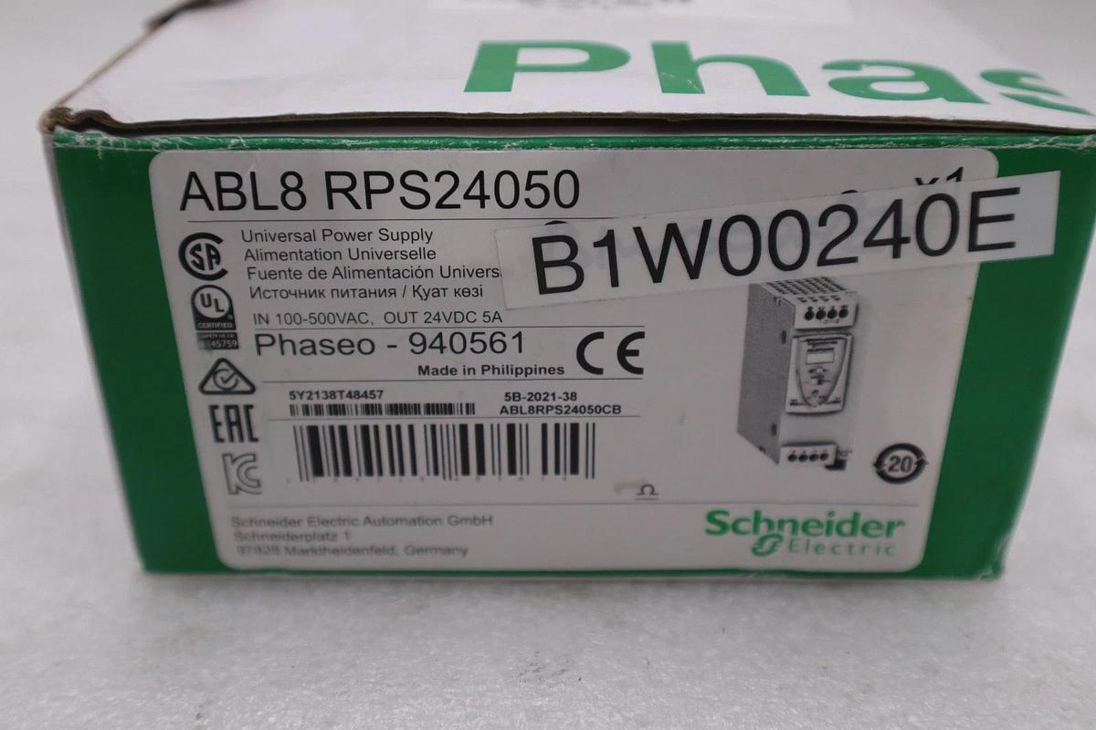 Used SCHNEIDER ELECTRIC ABL8RPS24050 POWER SUPPLY NEW IN BOX STOCK 3256A