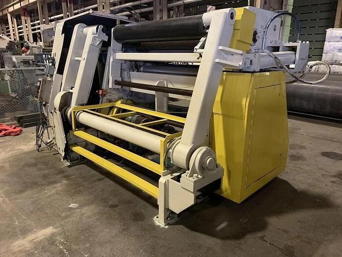 Used 64" (1.60M) ARROW MDL 2000T SLITTER REWINDER 96" OD REWIND SHEAR CUT