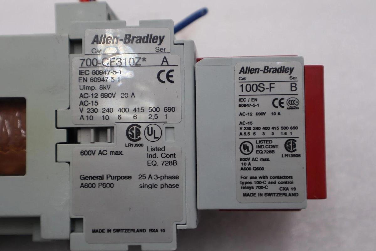 Used ALLEN BRADLEY 700S-CF440DJC SAFETY CONTROL RELAY 8 POLE 24VDC STOCK 5089
