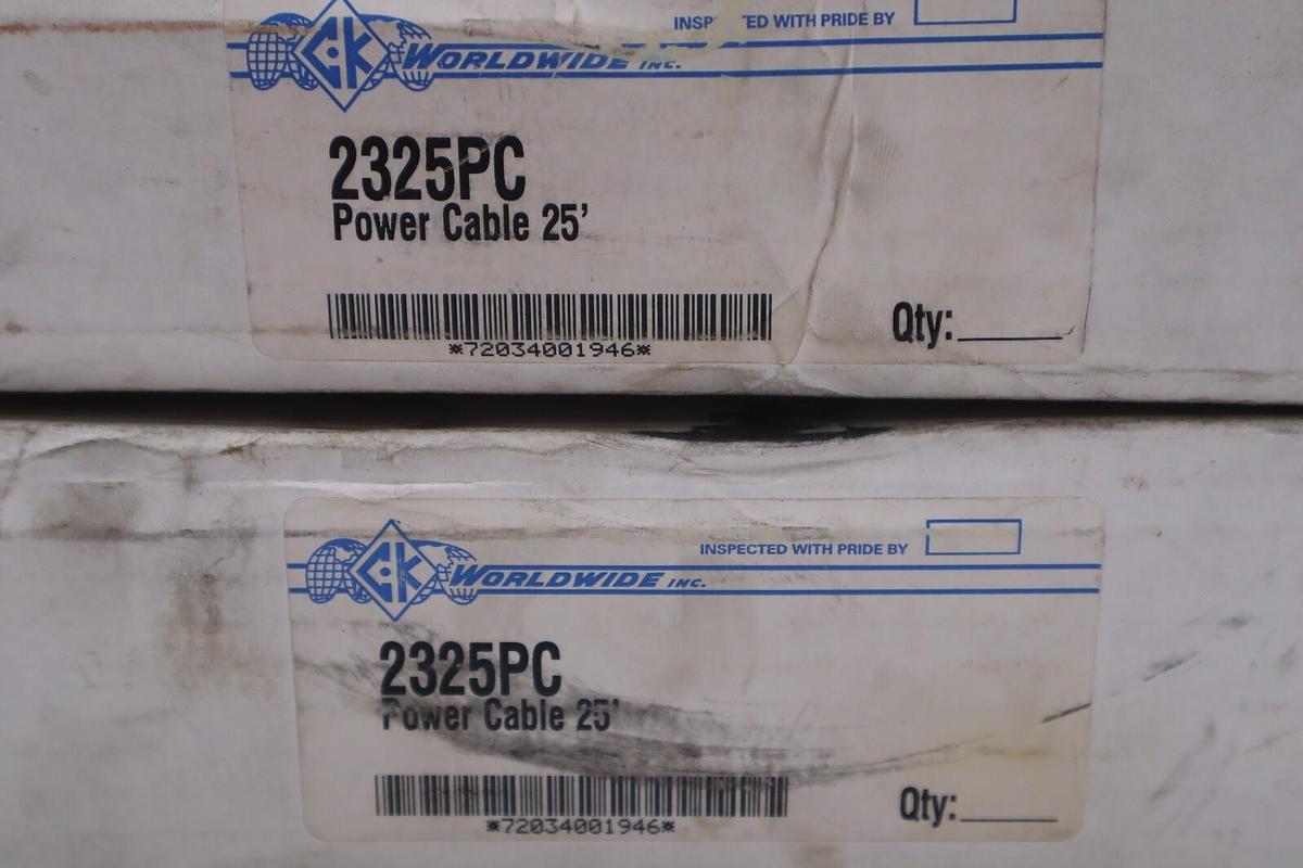 Used CK 2325PC Power Cable 25' #831A