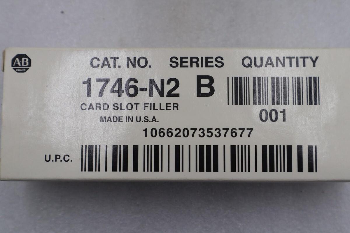 NEW IN BOX ALLEN BRADLEY 1746-N2 SER B MODULE SLOT FILLER (LOT OF 11) STK K-064A