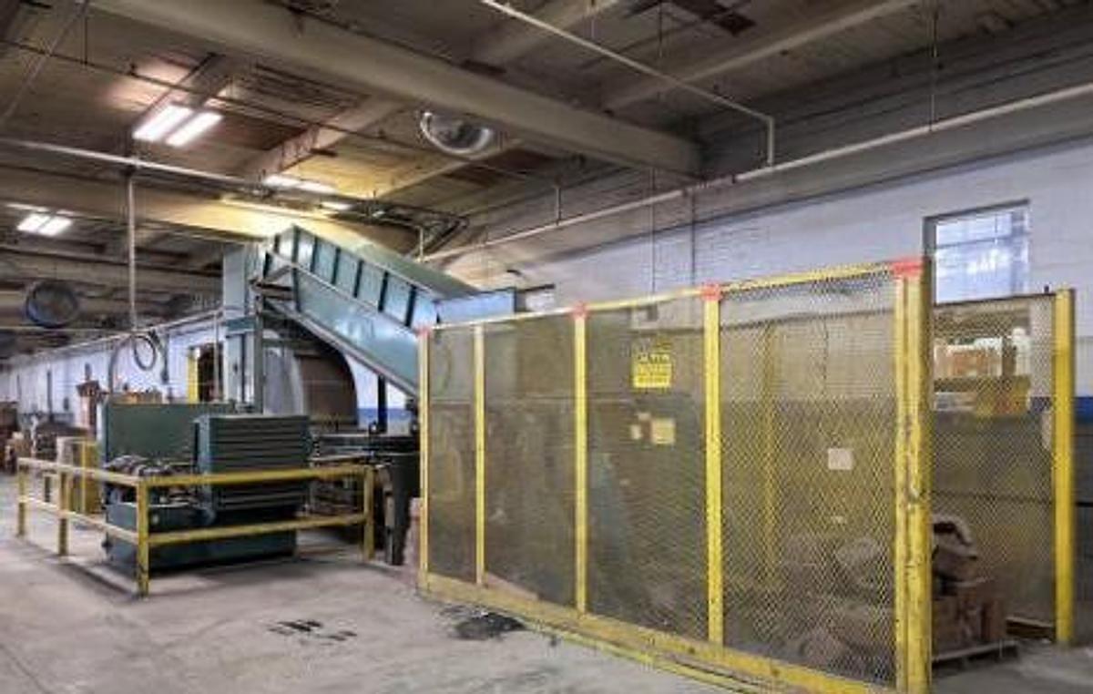 Used SELCO MODEL HLO-128A50T HORIZONTAL AUTOTIE BALER WITH CONVEYOR 50HP 8" CYLINDER
