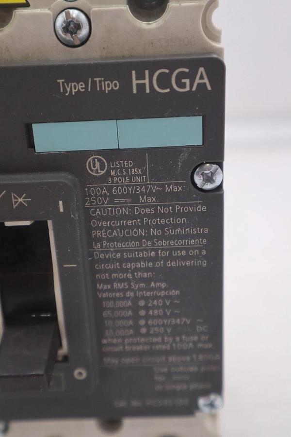 Used SIEMENS 3VL1110-2KE30-0AA0 CIRCUIT BREAKER 100A STOCK 3311