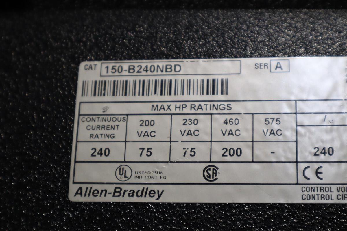 Used ALLEN-BRADLEY 150-B240NBD SER A SMC DIALOG PLUS SMART MOTOR CONTROLLER NEW #HS1