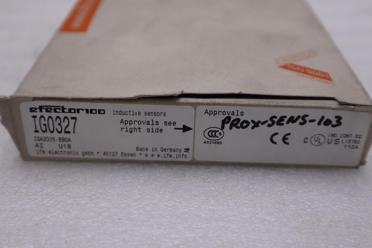 IFM EFECTOR IG0327 INDUCTIVE PROXIMITY SENSOR - STOCK GF143A