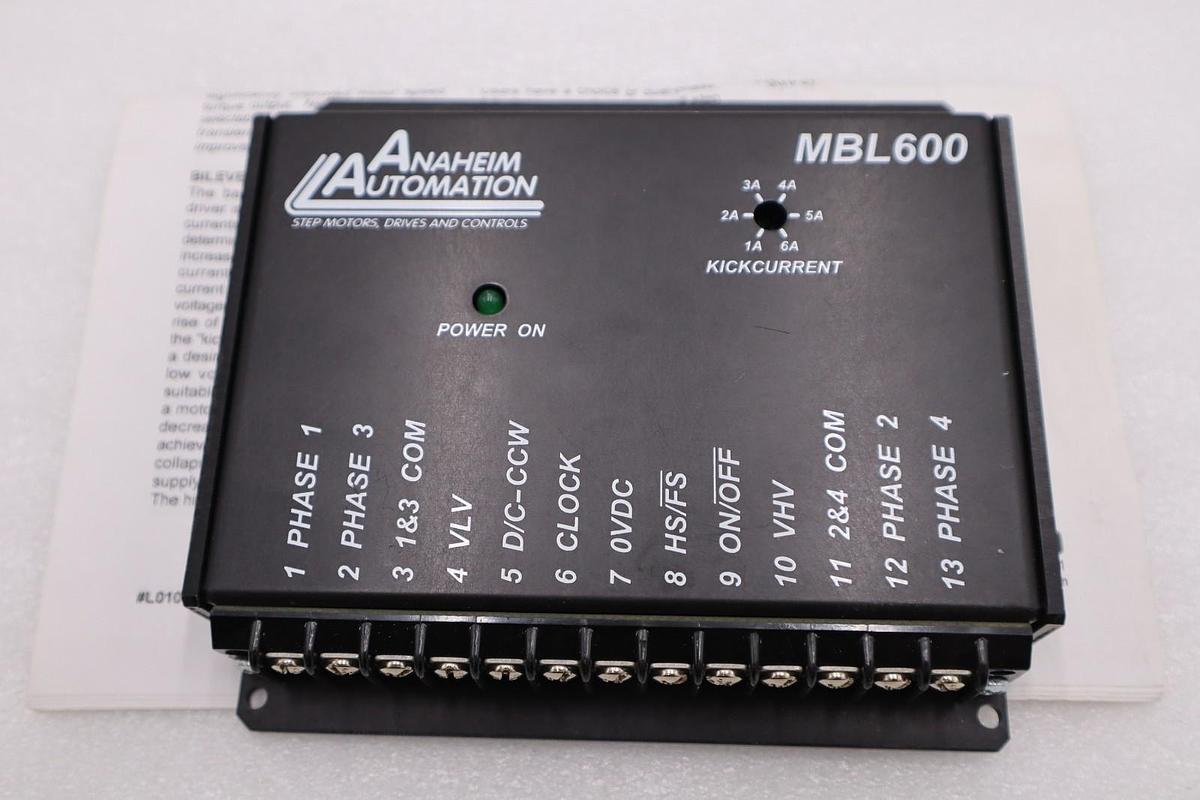 Used NEW ANAHEIM AUTOMATION MBL600 STEP DRIVER NEW UNIT STOCK H1625