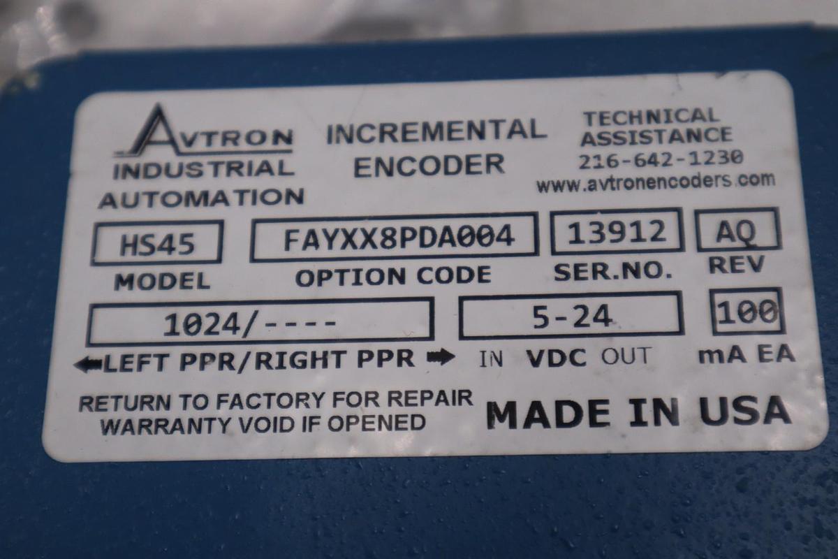 AVTRON HS45 FAYXX8PDA004 Series Incremental Encoder 5-24V In - NEW - STK GF1118