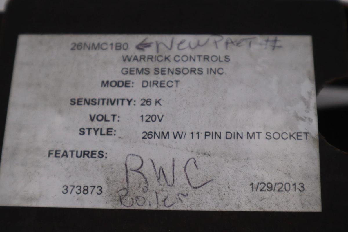 NEW OPEN BOX Warrick Controls 26NMC1B0 Liquid Level Relay STK L210CC