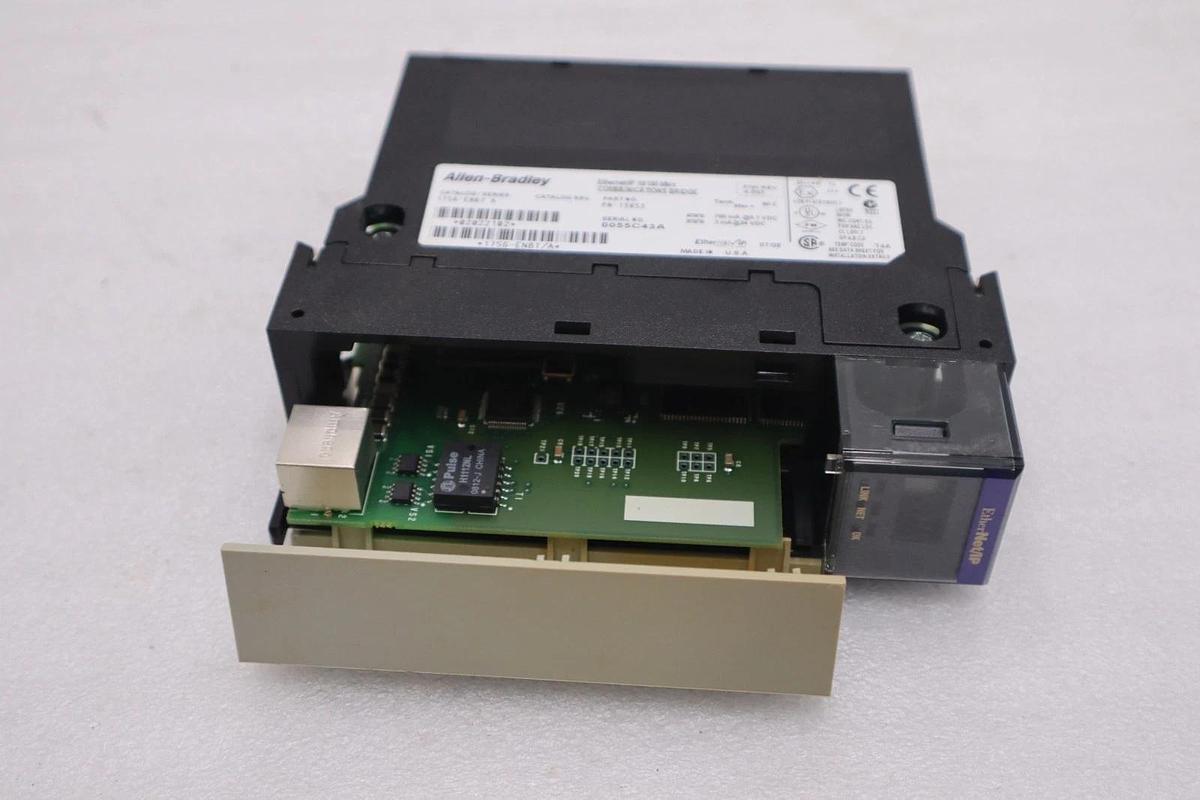 Used Allen Bradley AB 1756-ENBT Ser. A EtherNet/IP Communications Module STOCK 5341A