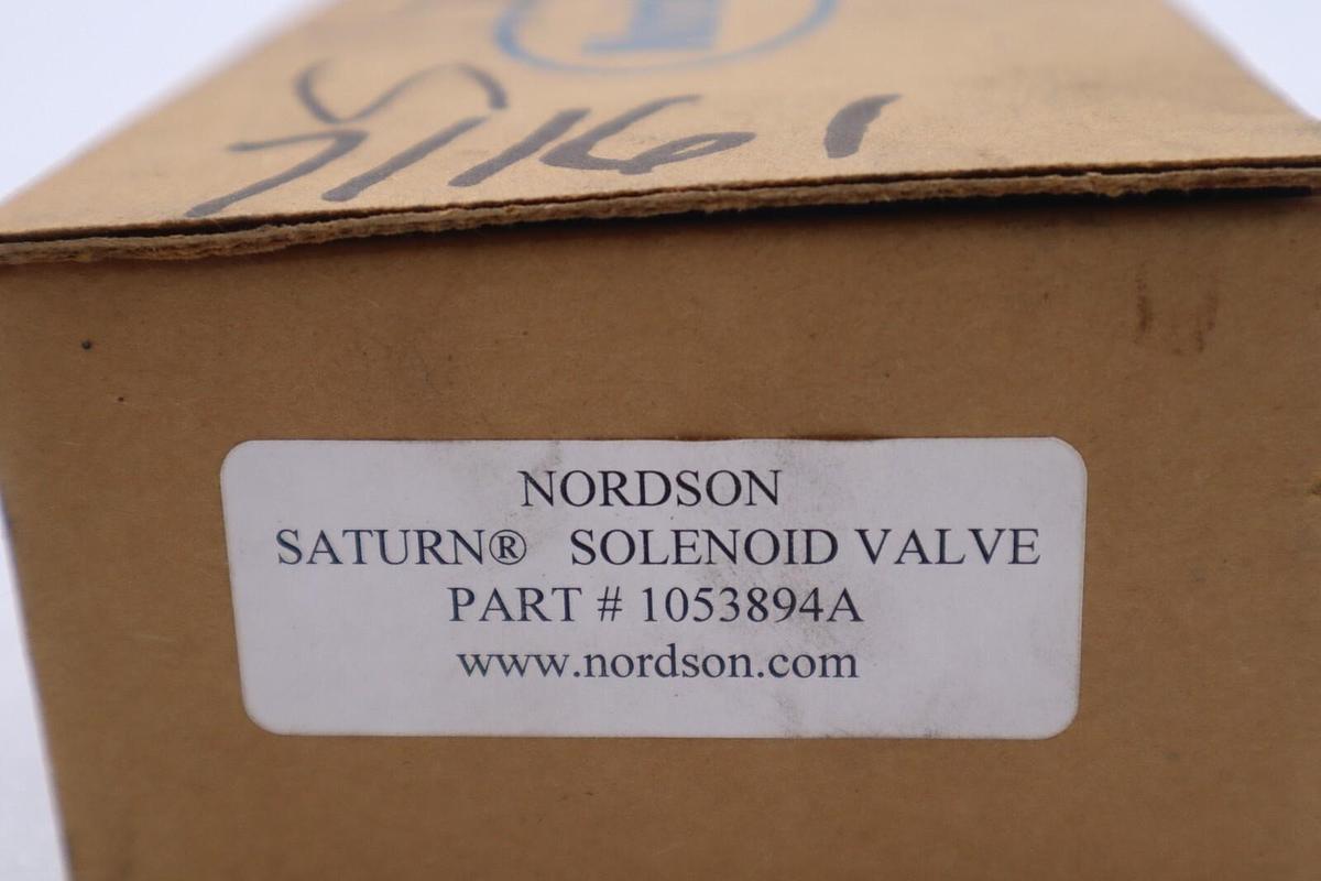 Used NORDSON SATURN SOLENOID VALVE 1053894 / 1053894A (NEW) STOCK 119-A