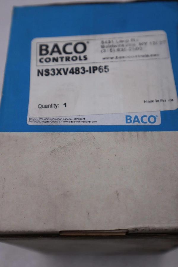 Used BACO CONTROLS NS3XV483-IP65 - NEW IN BOX - STOCK 1694CC