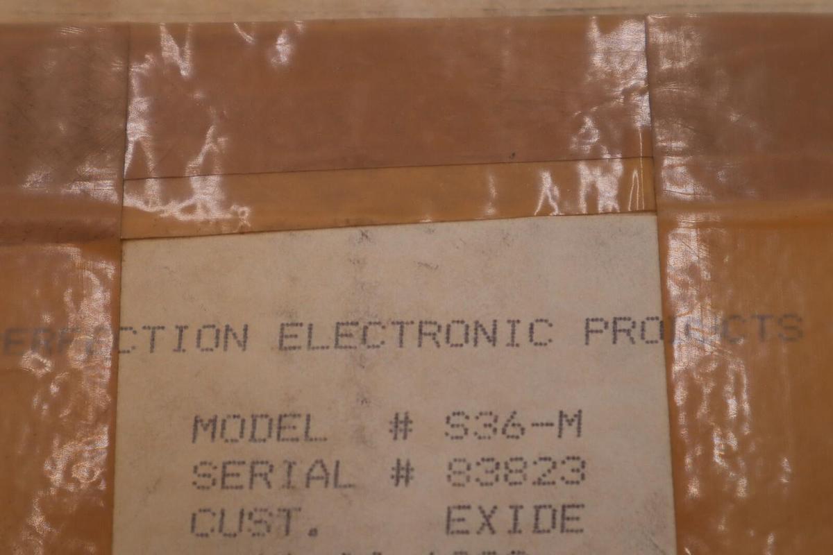 NEW PERFECTION ELECTRONIC POWER SENTRY BATTERY DISCHARGE INDICATOR S36-M #4550