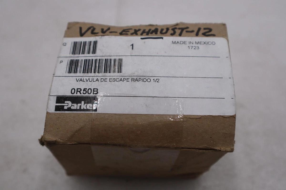 Used Parker 0R50B Exhaust Valve 150psi 1/2in Npt - STOCK GF209A