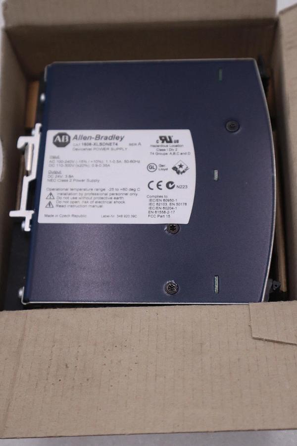 Used ALLEN BRADLEY 1606-XLSDNET4 SINGLE PHASE INPUT POWER SUPPLY DIN RAIL #GF279A