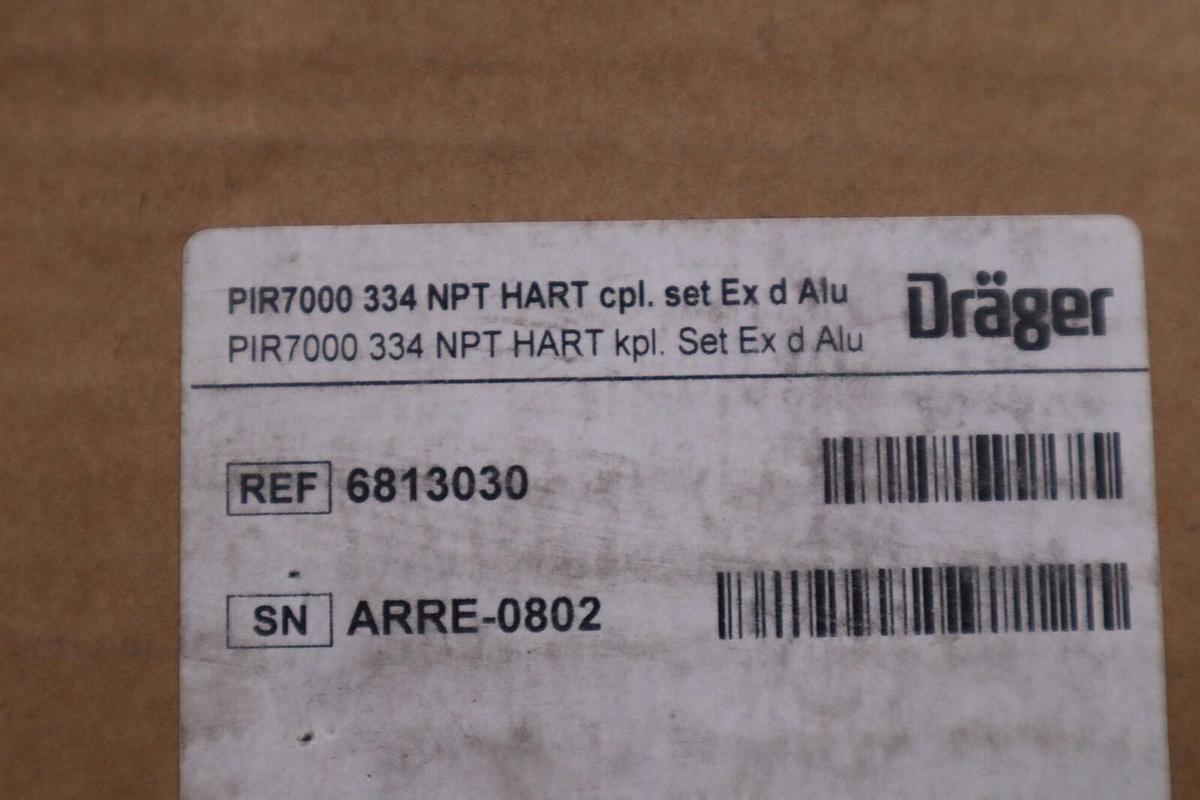 Used DRAGER PIR7000 334 NPT HART Flammable Gas Detector 6813030 NEW IN BOX STOCK G428