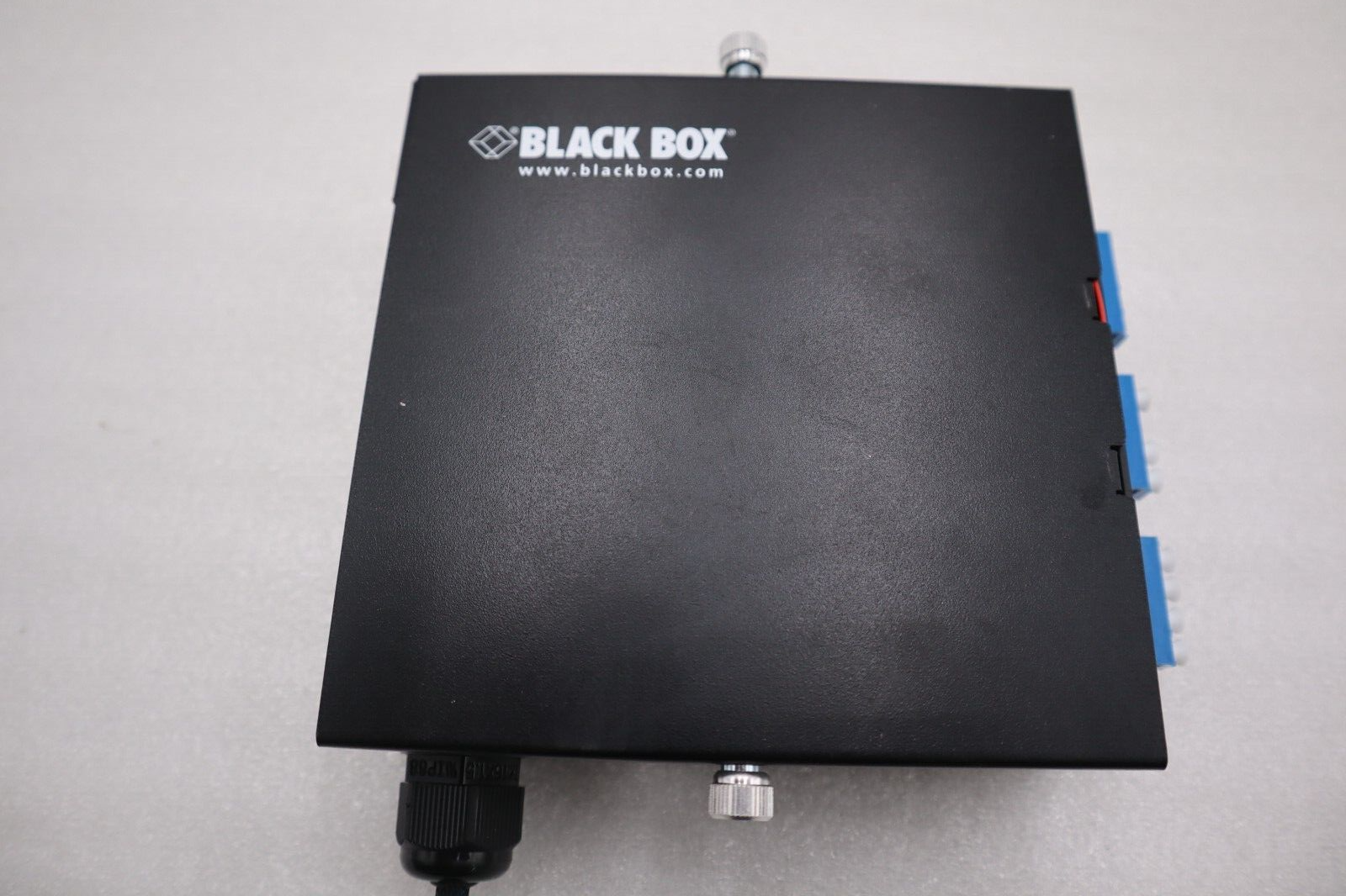 Used Black Box JPM398A JPM39 Series DIN Rail Mini Fiber Enclosure STOCK K-1119-A