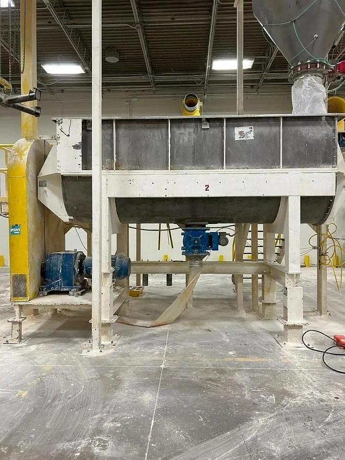 Used STRONG SCOTT STAINLESS STEEL DOUBLE SPIRAL RIBBON BLENDER APPROX 193 CUBIC FEET