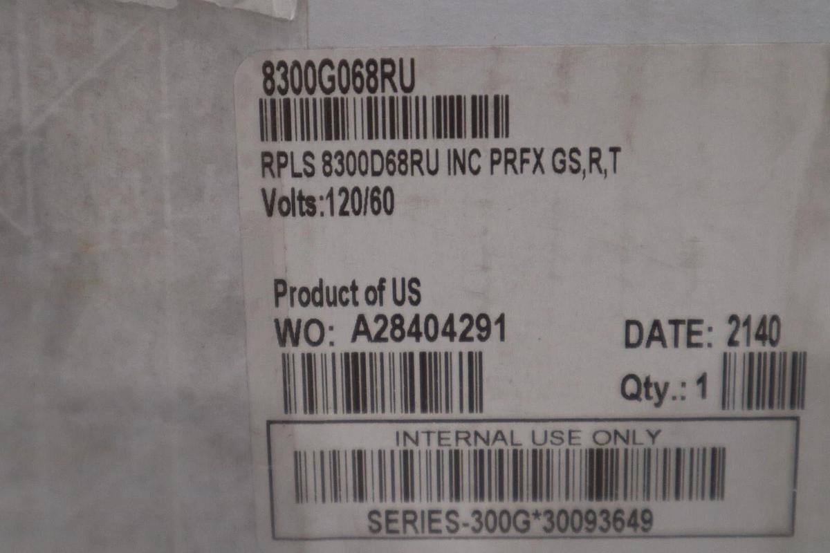 Used Asco Red-Hat 8300G68Ru Solenoid Valve 60 Psi, 1/2" Pipe 20.14 Watts STOCK 3959