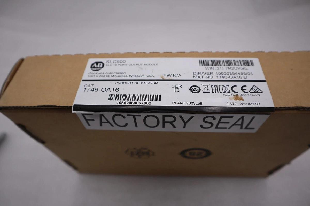 Used NEW SEALED Allen Bradley 1746-OA16 /D SLC 500 16-Channel Output Module #H258