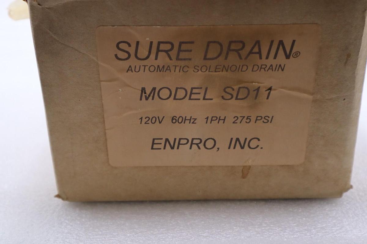 NEW Enpro Sure Drain Automatic Solenoid Drain Model SD11 Stock 1922