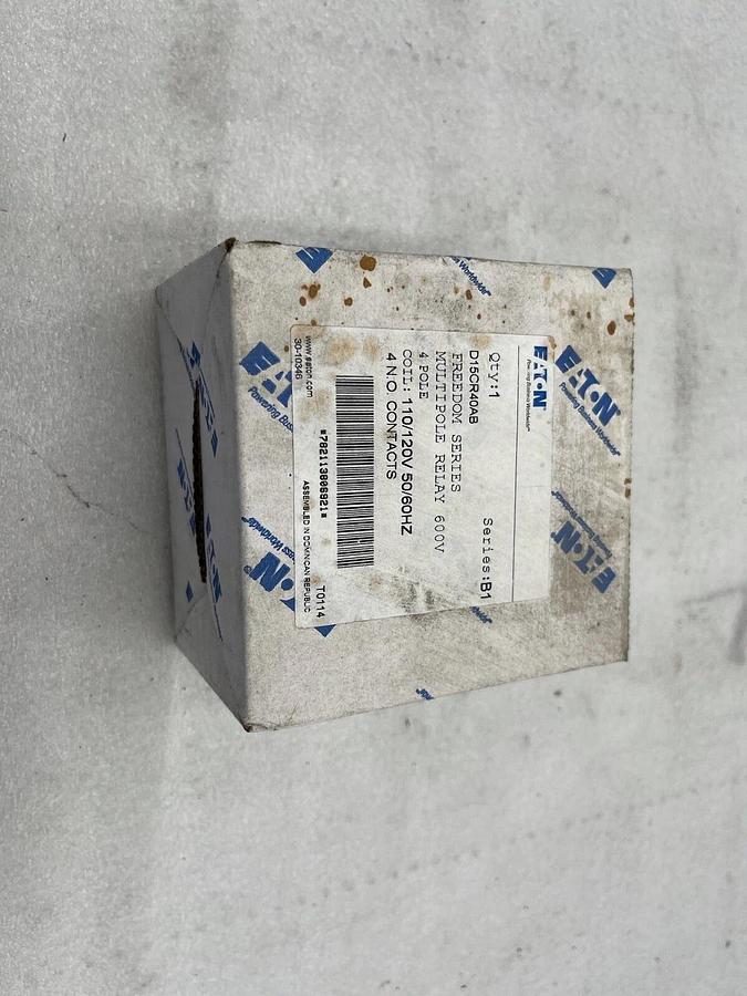 Used EATON D15CR40AB SER. B1 110/120V 10A NSMP STOCK 3860