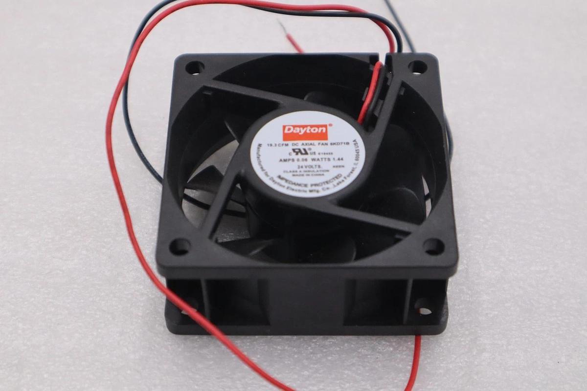 Used Dayton 6KD71B Fan Axial 19.3 CFM 24 V - NEW NO BOX - STOCK H1660A