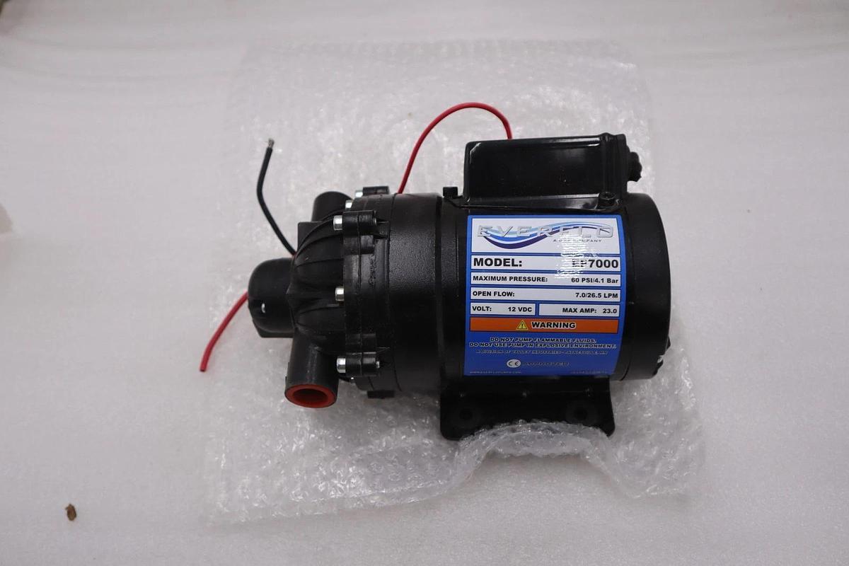 Everflo EF7000-QA 7.0 GPM 60 PSI 12V DC Diaphragm Pump NEW OPEN BOX STK GF882A