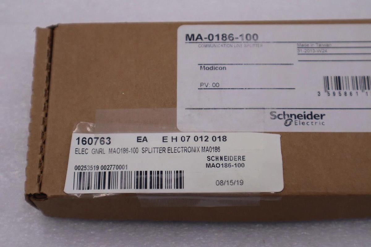 NEW OPEN BOX MA-0186-100 Modicon Coaxial Cable Splitter Repeater STOCK G667A