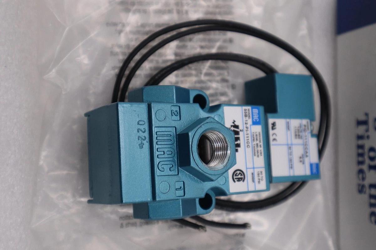 Used NEW MAC 55B-12-PI-111CC 110/120V 30-150PSI NSMP STOCK H702A