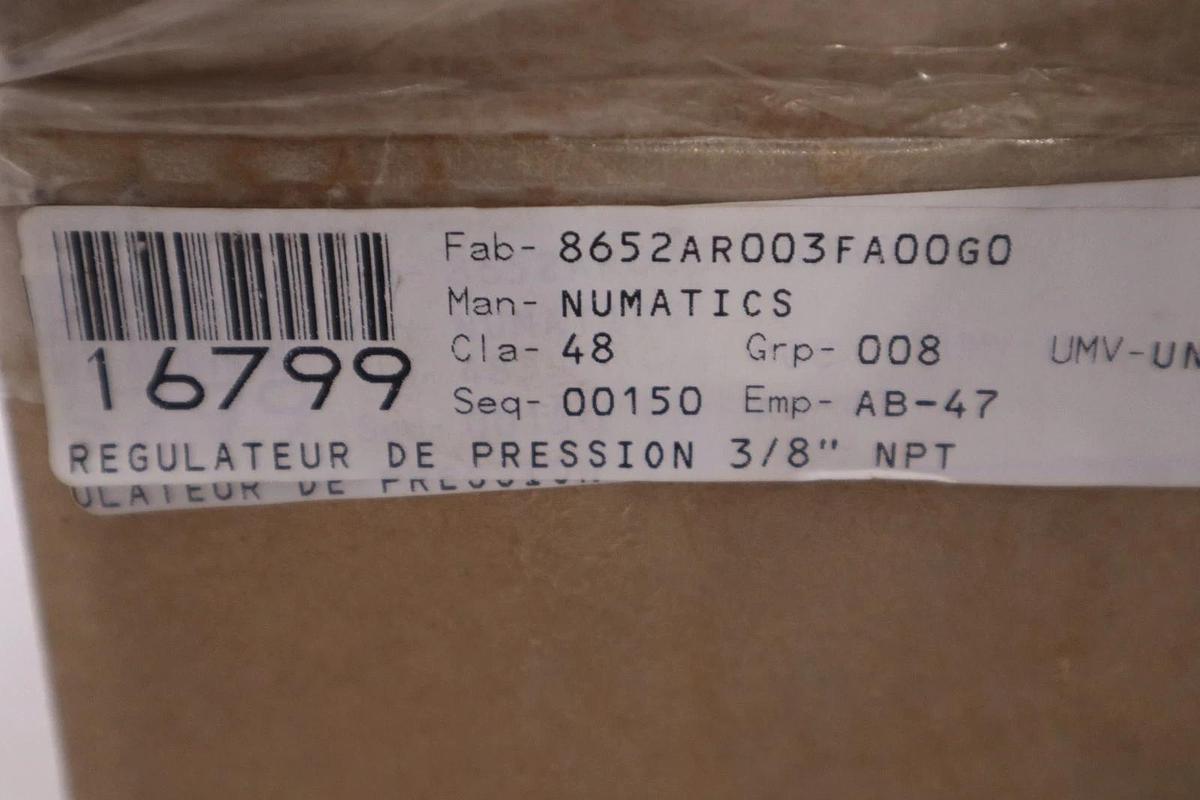 Used Aventics Regulator 8652AR003FA00G0 - NEW IN BOX - STOCK GF1070