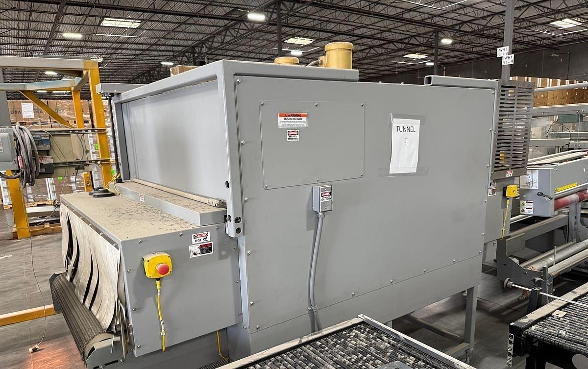 Used 36" TEXWRAP MODEL 3618ISSR SIDE SEAL AND STE-1348OCS HEAT TUNNEL SYSTEM 2021