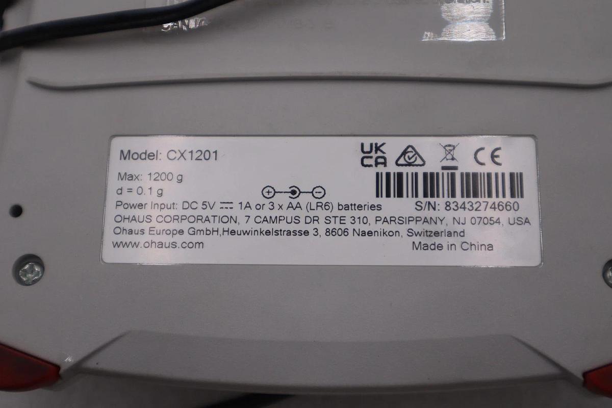 Used Ohaus Compass CX1201 - Digital Bench Scale - 1200g cap - STOCK CC71