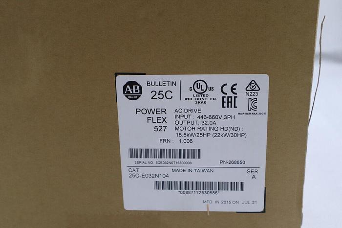 NEW Allen Bradley 25C-E032N104 A PowerFlex 527 AC Drive 30 HP STOCK 1007A