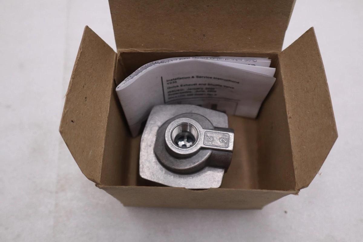 Used PARKER 0R37TB 3/8" QUICK EXHAUST VALVE - BRAND NEW - STOCK GF179A