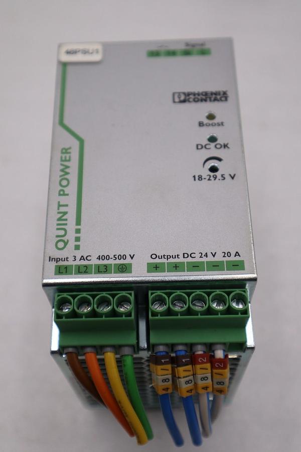 Used Phoenix Contact 2866792/ QUINT-PS/3AC/24DC/20 24V 20A Power Supply - STOCK H825C