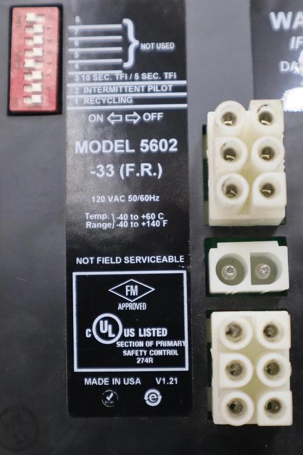 Used NEW Fireye SB560233AA Flame Rod 120VAC 5/10TFI No Purge STOCK H733A