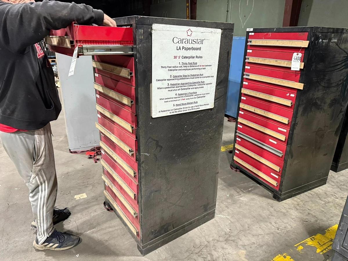 Used VIDMAR STYLE 9 DRAWER CABINET  (NO CONTENTS)