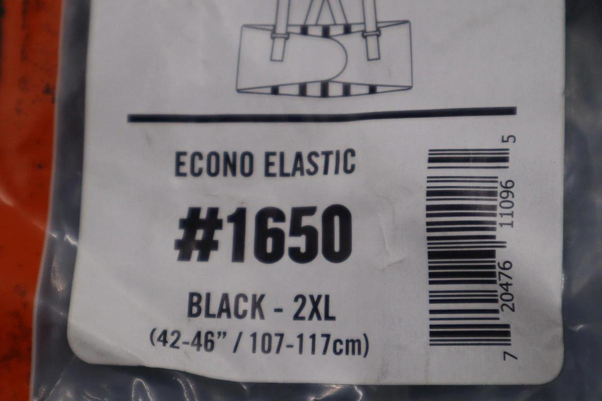 Used LOT OF 6 Ergodyne 2XL Black Proflex Back Supports 1650 STOCK H325