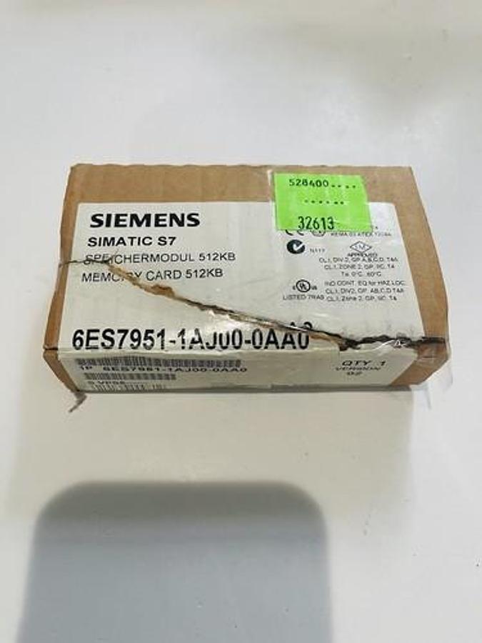 Used SIEMENS 6ES7951-1AJ00-0AA0 SIMATIC S7 SIMATIC S7 512KB/16BIT MEMORY CARD #K-1168
