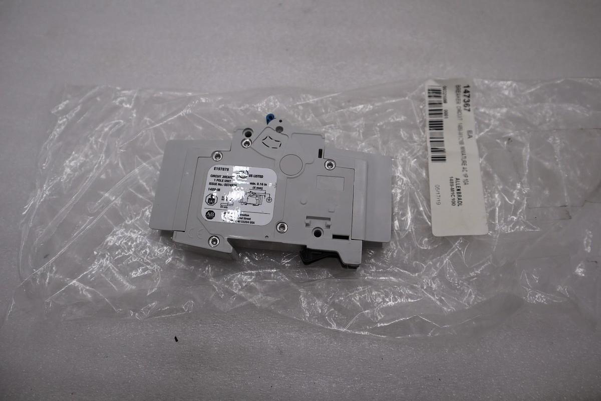 Used NEW OPEN BOX AB Allen Bradley 1489-M1C100 miniature circuit breaker STK H1095A